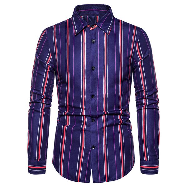 stripes shirt for men simple long sleeve blouse male fashion sports casual slim summer new arrival navy black, White;black
stripes shirt for men simple long sleeve blouse male fashion sports casual slim summer new arrival navy black, White;black
