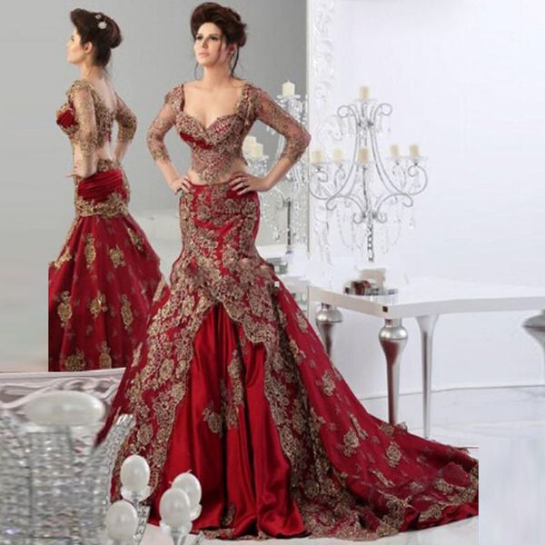 saudi arabia evening dresses mermaid appliques elegant evening dress long sleeves sheer neck beaded formal prom party gowns, Black;red
saudi arabia evening dresses mermaid appliques elegant evening dress long sleeves sheer neck beaded formal prom party gowns, Black;red
