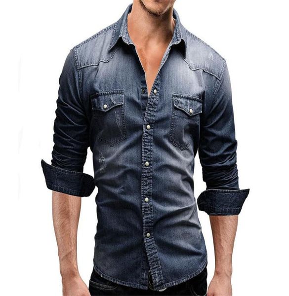 men's simple fashion casual long sleeve denim shirt basic classic style lapel long sleeve denim shirt men's high street moto, White;black
men's simple fashion casual long sleeve denim shirt basic classic style lapel long sleeve denim shirt men's high street moto, White;black