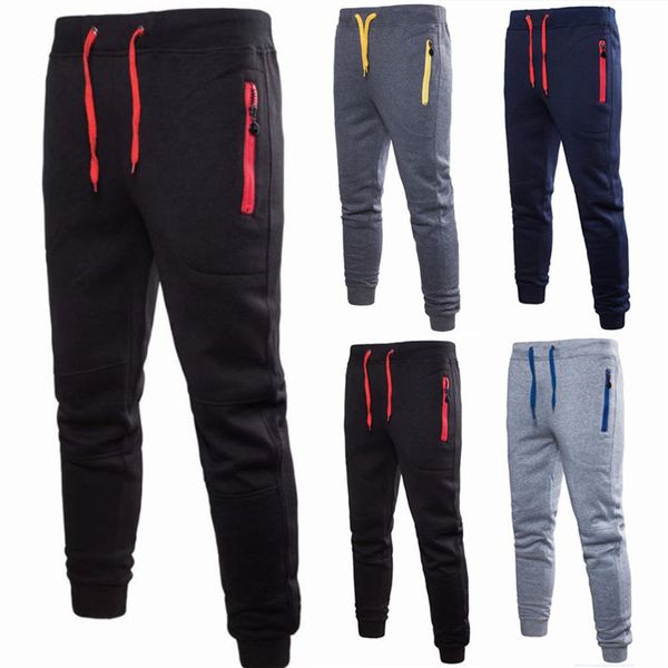 mens gym slim fit trousers tracksuit bottoms skinny joggers sweat track pant fashion side zipper design drawstring elastic waist, Black
mens gym slim fit trousers tracksuit bottoms skinny joggers sweat track pant fashion side zipper design drawstring elastic waist, Black