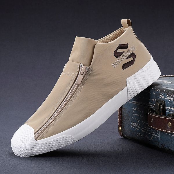 quality men canvas sneakers fashion double-row zipper design loafers comfortable flats shoes casual men breathable walking shoes, Black
quality men canvas sneakers fashion double-row zipper design loafers comfortable flats shoes casual men breathable walking shoes, Black