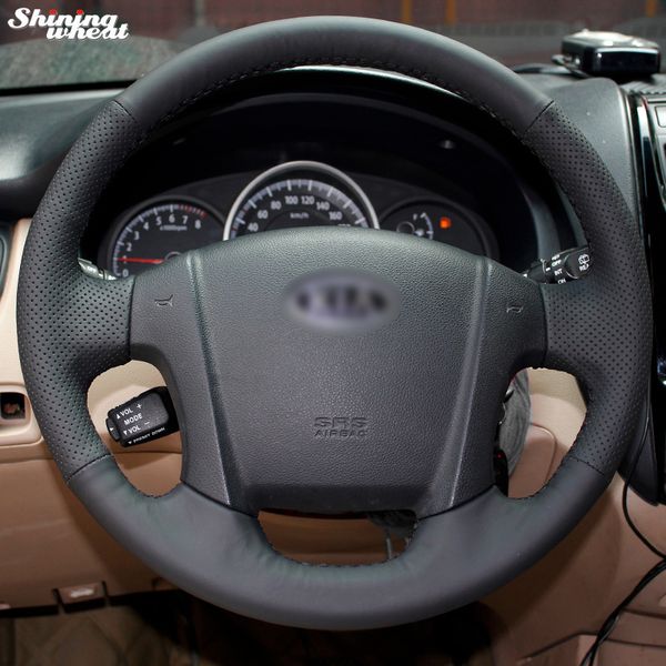 shining wheat hand-stitched black leather steering wheel cover for kia sportage 2 2005-2010 2009 sportage
shining wheat hand-stitched black leather steering wheel cover for kia sportage 2 2005-2010 2009 sportage
