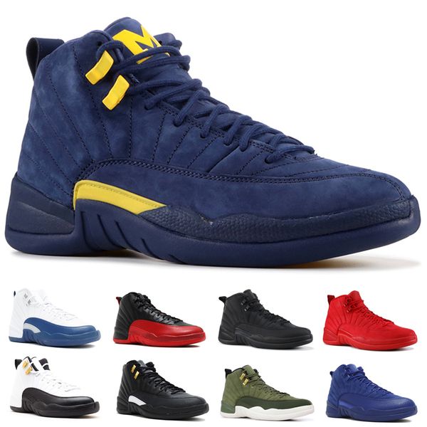 12s men designer basketball shoes 12 midnight black gym red winterized black taxi the master r trainer sport sneakers size 8-13
12s men designer basketball shoes 12 midnight black gym red winterized black taxi the master r trainer sport sneakers size 8-13