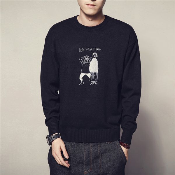 sweater male fashion vintage new style mens sweaters and pullovers casual new autumn sweater -5xl pullover knitted cartoon, White;black
sweater male fashion vintage new style mens sweaters and pullovers casual new autumn sweater -5xl pullover knitted cartoon, White;black