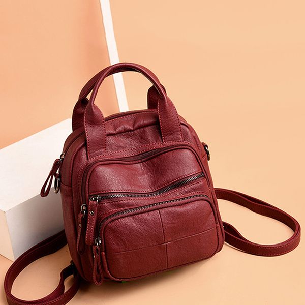 2020 new lady small backpack retro pu teenager girls zipper mini soft backpack solid color durable waterproof handbag
2020 new lady small backpack retro pu teenager girls zipper mini soft backpack solid color durable waterproof handbag