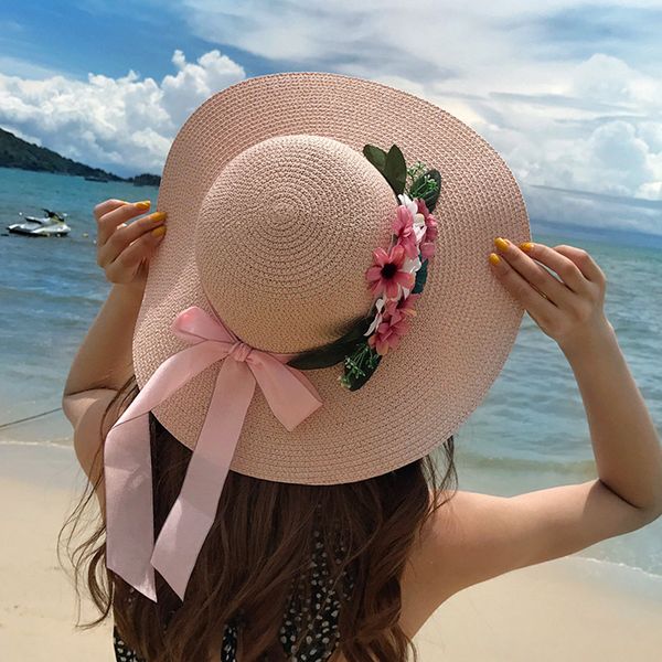 straw hat flowers ribbon bowknot female sun shade hats korean version fashion beach lady sunscreen parent-child visor cap h137, Blue;gray
straw hat flowers ribbon bowknot female sun shade hats korean version fashion beach lady sunscreen parent-child visor cap h137, Blue;gray