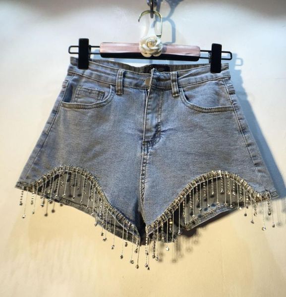blue denim shorts for women 2020 spring summer clothing european streetwear diamond tassels wide-leg denim jean shorts pants
blue denim shorts for women 2020 spring summer clothing european streetwear diamond tassels wide-leg denim jean shorts pants