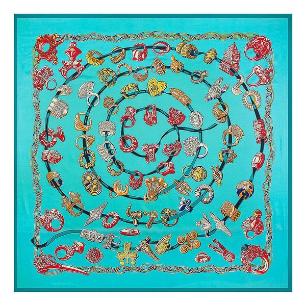 130*130cm twill silk scarf ring chain new style women square scarves new style tassel lady spring fashion female scarf party
130*130cm twill silk scarf ring chain new style women square scarves new style tassel lady spring fashion female scarf party