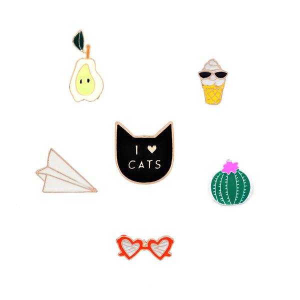"i love cats" cat pear orange orange heart sunglasses prickly pear ice cream paper airplane personality brooch special creative co, Gray
"i love cats" cat pear orange orange heart sunglasses prickly pear ice cream paper airplane personality brooch special creative co, Gray