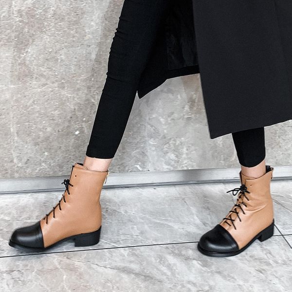 sarairis 2020 plus size 32-48 fashion leisure shoelaces patchwork shoes woman boots female shoes ankle boots women, Black
sarairis 2020 plus size 32-48 fashion leisure shoelaces patchwork shoes woman boots female shoes ankle boots women, Black