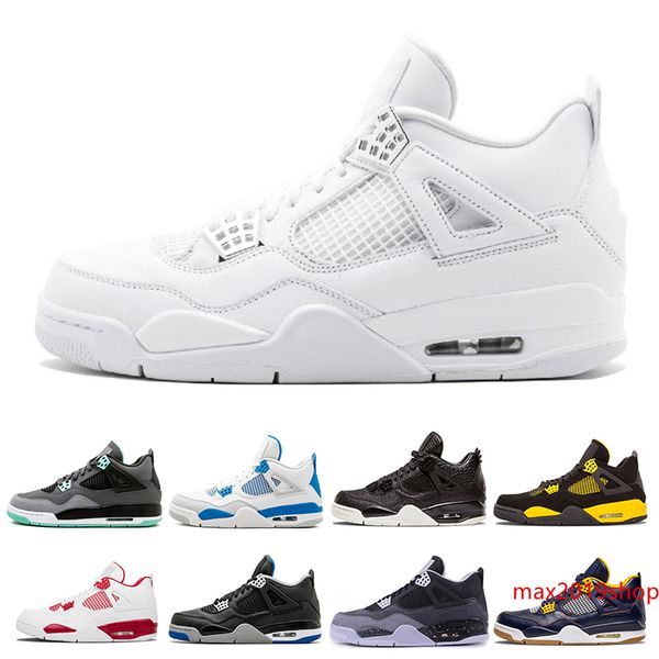 classic 4 4s men basketball shoes white cement pure money royalty thunder bred oreo motosports blue sports sneakers shoes us 7-13
classic 4 4s men basketball shoes white cement pure money royalty thunder bred oreo motosports blue sports sneakers shoes us 7-13