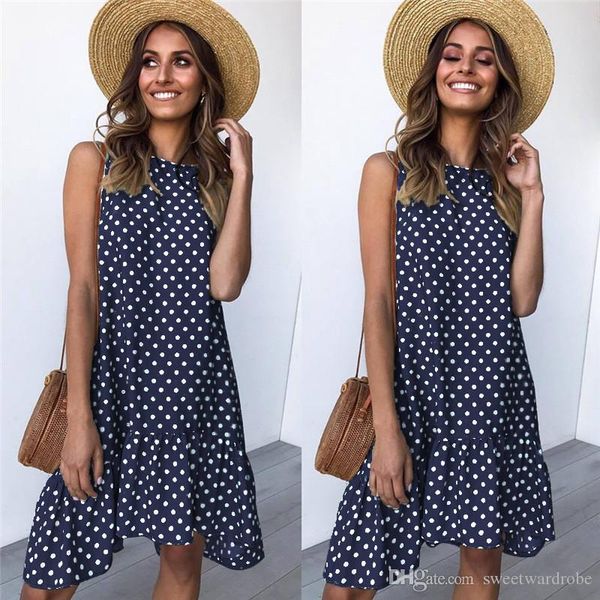 women's asymmetrical casual dresses 2019 summer sleeveless boho beach dress casual loose dot ruffles a-line dress vestiods navy bl, Black;gray
women's asymmetrical casual dresses 2019 summer sleeveless boho beach dress casual loose dot ruffles a-line dress vestiods navy bl, Black;gray
