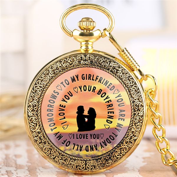 luxury golden watch to my boyfriend girlfriend pocket watches quartz analog display necklace pendant chain presents to lover, Slivery;golden
luxury golden watch to my boyfriend girlfriend pocket watches quartz analog display necklace pendant chain presents to lover, Slivery;golden