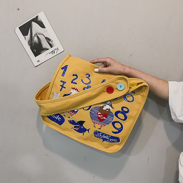 2019 creative new style bag women's korean-style canvas cartoon printed shoulder bag outdoor students portable
2019 creative new style bag women's korean-style canvas cartoon printed shoulder bag outdoor students portable