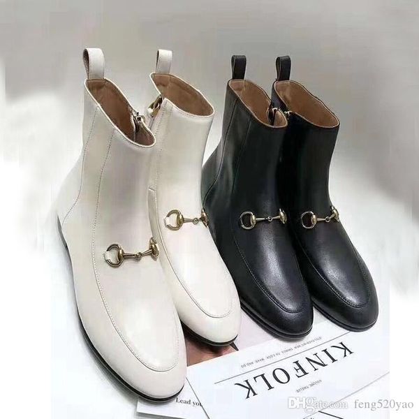 classic autumn winter luxury designer zipper short boots 100% leather flat bottomed martin boots cowhide metal woman shoes 41, Black
classic autumn winter luxury designer zipper short boots 100% leather flat bottomed martin boots cowhide metal woman shoes 41, Black