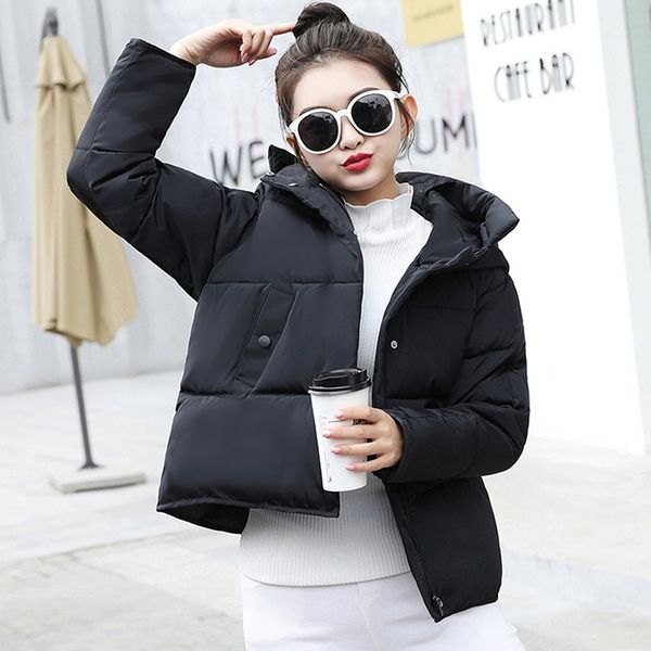 fashion hooded women winter warm parkas solid color loose cotton long-sleeved casaco feminino casual outwear parkas mujer 2019, Black
fashion hooded women winter warm parkas solid color loose cotton long-sleeved casaco feminino casual outwear parkas mujer 2019, Black