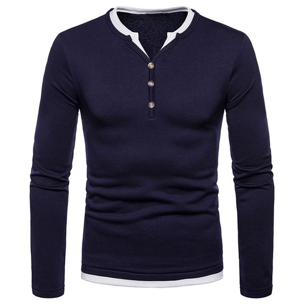 heflashor 2018 men's velvet t-shirt warm button long sleeve fashion t shirt male casual slim male tees, White;black
heflashor 2018 men's velvet t-shirt warm button long sleeve fashion t shirt male casual slim male tees, White;black