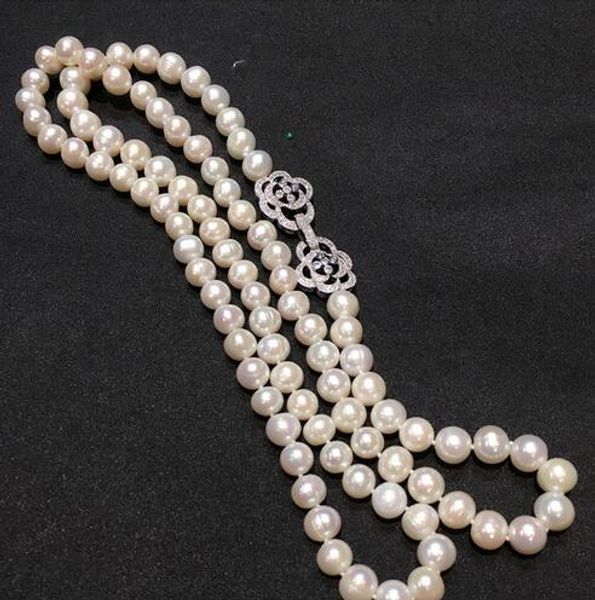 new 8-9mm 60cm white freshwater natural pearl necklace long sweater chain fashion jewelry, Silver
new 8-9mm 60cm white freshwater natural pearl necklace long sweater chain fashion jewelry, Silver