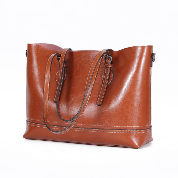 jiulinnew european and american style leather bag fashion ladies hand inclined shoulder wax cowhide bag tide
jiulinnew european and american style leather bag fashion ladies hand inclined shoulder wax cowhide bag tide
