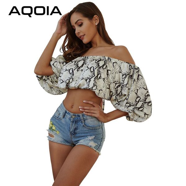 aqoia half sleeve ladies shirts snakeskin print open back women short blouse 2020 spring fashion crop female clothing, White
aqoia half sleeve ladies shirts snakeskin print open back women short blouse 2020 spring fashion crop female clothing, White