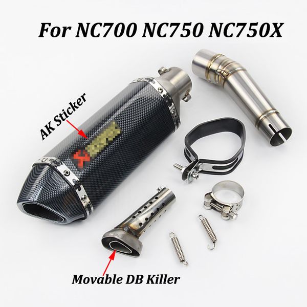 for nc700 nc750 nc750x motorcycle exhaust muffler modified with movable db killer moto escape slip on
for nc700 nc750 nc750x motorcycle exhaust muffler modified with movable db killer moto escape slip on