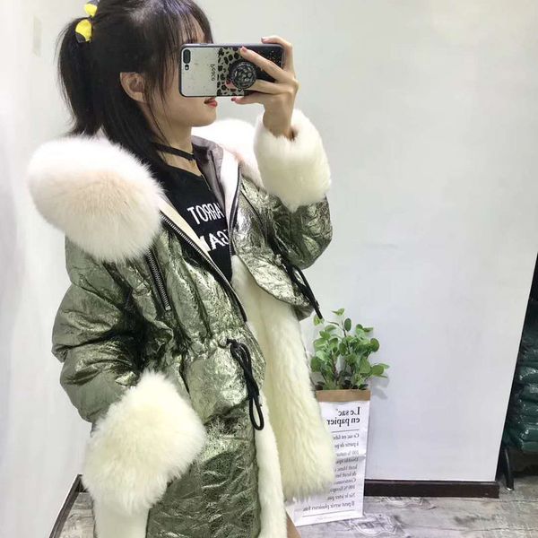 women winter 2019 new fashion 90% white duck down jacket hooded with natural real fur parka geniune sheep fur abrigos mujer, Black
women winter 2019 new fashion 90% white duck down jacket hooded with natural real fur parka geniune sheep fur abrigos mujer, Black