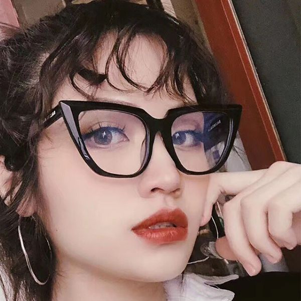 new fashion blue-proof glasses big-frame cat's-eye lady glasses frame plain face street pgraphy flat lens, White;black
new fashion blue-proof glasses big-frame cat's-eye lady glasses frame plain face street pgraphy flat lens, White;black
