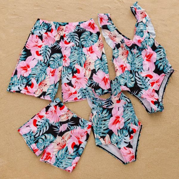 floral swimsuits family matching clothes mother daughter swimwear father son swim shorts mommy dad and me beachwear outfits look, Blue
floral swimsuits family matching clothes mother daughter swimwear father son swim shorts mommy dad and me beachwear outfits look, Blue