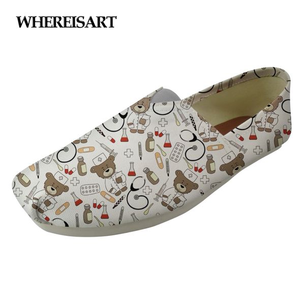 whereisart white cute nurse bear pattern women flats shoes canvas casual shoes for female comfortable flat women's lazy, Black
whereisart white cute nurse bear pattern women flats shoes canvas casual shoes for female comfortable flat women's lazy, Black