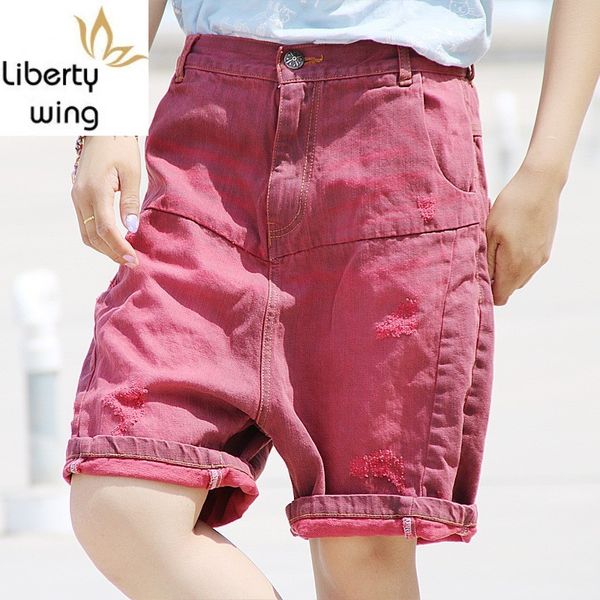 japan style summer washed holed retro women loose fit vintage denim shorts sweet torn zipper jeans for girl size, Blue
japan style summer washed holed retro women loose fit vintage denim shorts sweet torn zipper jeans for girl size, Blue