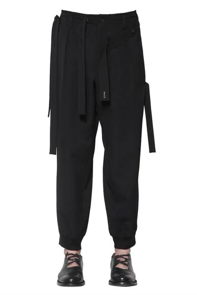 customized 27-46 new men's clothing original ribbon casual pants drop crotch loose toe plus size pants, Black
customized 27-46 new men's clothing original ribbon casual pants drop crotch loose toe plus size pants, Black