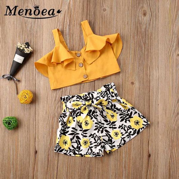 menoea new baby girls clothes button yellow printed shorts 2pcs clothing set floral pants clothing sets girls outfits summer, White
menoea new baby girls clothes button yellow printed shorts 2pcs clothing set floral pants clothing sets girls outfits summer, White