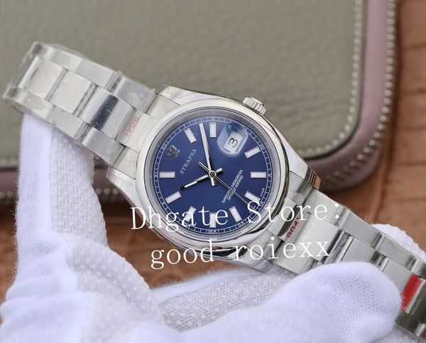 men's 36mm silver blue black gray white dial eta 2836 automatic watch men gm factory 904l steel oyster datejust 116200 midsize watches, Slivery;brown
men's 36mm silver blue black gray white dial eta 2836 automatic watch men gm factory 904l steel oyster datejust 116200 midsize watches, Slivery;brown