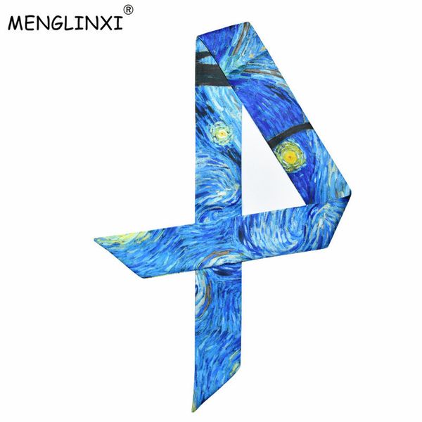 van gogh oil painting bag ribbons 2018 new print silk scarf women female headwear handbag small long scarves & wraps wholesale c19011001, Blue;gray
van gogh oil painting bag ribbons 2018 new print silk scarf women female headwear handbag small long scarves & wraps wholesale c19011001, Blue;gray