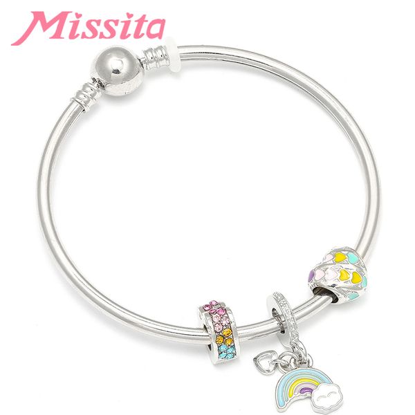 missita rainbow bangle bracelet with colorful love heart beads bracelets for women brand fashion jewelry anniversary gift, Black
missita rainbow bangle bracelet with colorful love heart beads bracelets for women brand fashion jewelry anniversary gift, Black