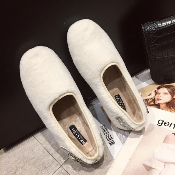 elegant slip on shoes for women shallow mouth all-match crystal loafers fur 2019 fashion women's round toe casual female, Black
elegant slip on shoes for women shallow mouth all-match crystal loafers fur 2019 fashion women's round toe casual female, Black