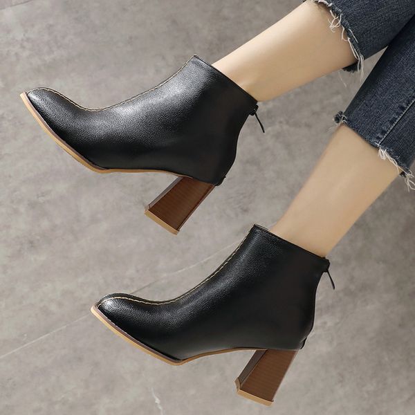 s.romance 2018 women boots plus size 34-43 high square heels ankle boots office ladies pumps female shoes woman black sb196
s.romance 2018 women boots plus size 34-43 high square heels ankle boots office ladies pumps female shoes woman black sb196