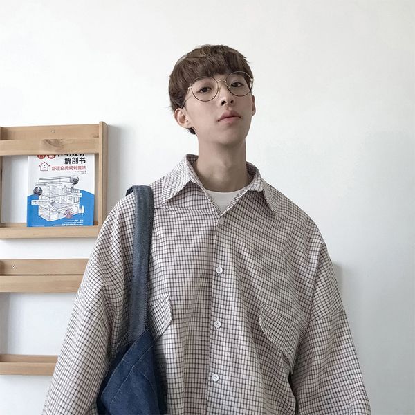 winter new boutique men's long-sleeved simple casual shirt solid color temperament loose large size warm fashion youth, White;black
winter new boutique men's long-sleeved simple casual shirt solid color temperament loose large size warm fashion youth, White;black
