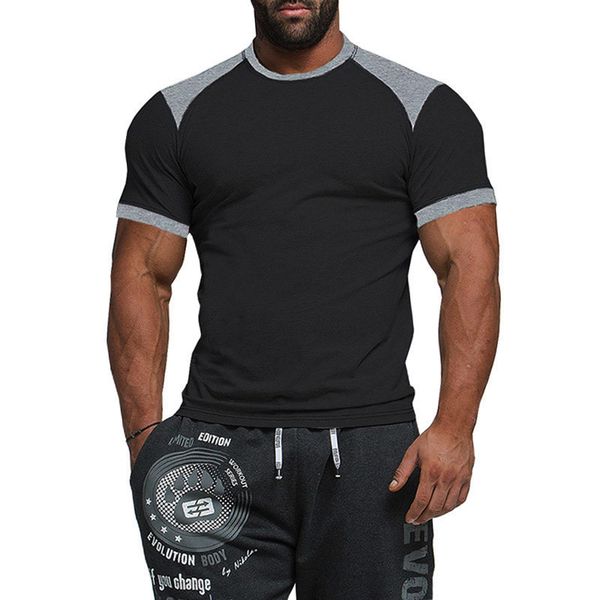 street style designer tshirts men summer solid color cool panelled skinny short sleeved crew neck tshirts fashion mens tees, White;black
street style designer tshirts men summer solid color cool panelled skinny short sleeved crew neck tshirts fashion mens tees, White;black