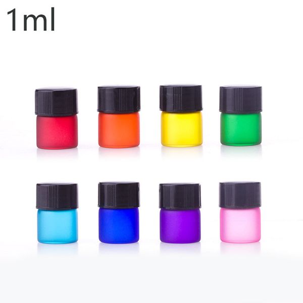 1ml glass vial refillable empty glass essential oil bottle with black plastic cap fast shipping f1839
1ml glass vial refillable empty glass essential oil bottle with black plastic cap fast shipping f1839