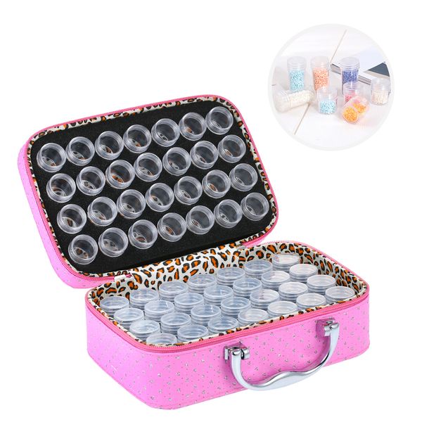 diamond storage box vivid pattern with 56 plastic clear bottles lightweight for embroidery painting small parts nail
diamond storage box vivid pattern with 56 plastic clear bottles lightweight for embroidery painting small parts nail