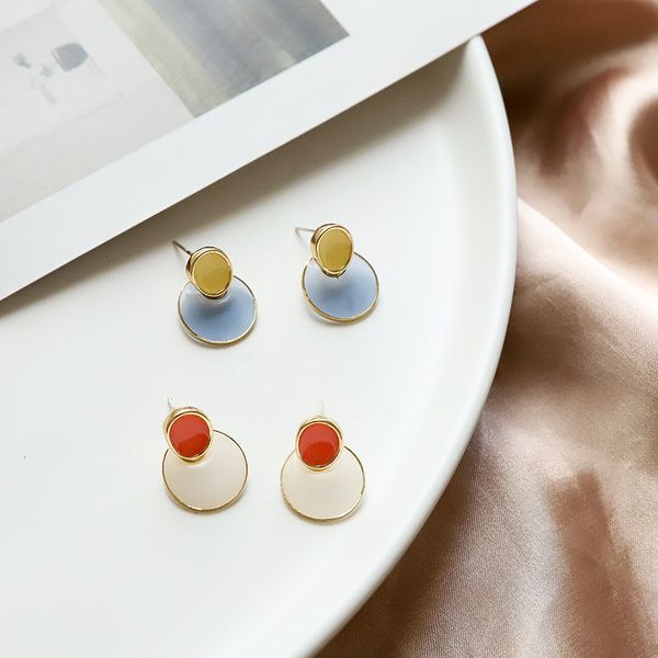 2019 japanese korean new temperament simple round drop glaze earrings fashion personality women girl's jewelry accessories, Golden;silver
2019 japanese korean new temperament simple round drop glaze earrings fashion personality women girl's jewelry accessories, Golden;silver