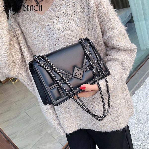 женская цепь сумка малой заклепки кожа pu crossbody сумка для женщин 2020 качества леди плеча сумки
женская цепь сумка малой заклепки кожа pu crossbody сумка для женщин 2020 качества леди плеча сумки