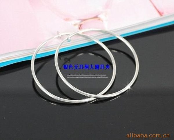 fashion circle ear clip 40mm silver ear clip invisible painless ring earrings for women
fashion circle ear clip 40mm silver ear clip invisible painless ring earrings for women