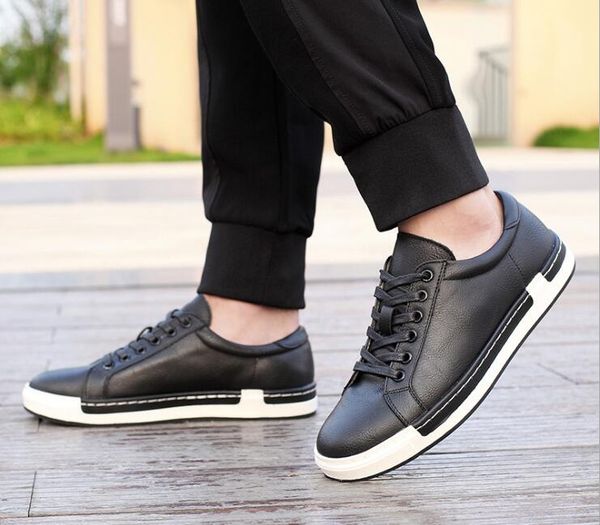 2019 autumn new men shoes lace-up men fashion shoes microfiber leather casual sneakers winter flats, Black
2019 autumn new men shoes lace-up men fashion shoes microfiber leather casual sneakers winter flats, Black