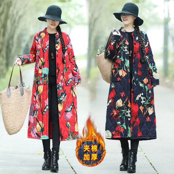 p shoot 760 #2018 autumn and winter new style cotton linen printed large size ethnic-style mid-length padded cotton-padded c, Blue;black
p shoot 760 #2018 autumn and winter new style cotton linen printed large size ethnic-style mid-length padded cotton-padded c, Blue;black
