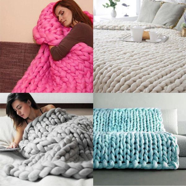 fashion 4 color hand chunky knied blanket thick yarn merino acrylic fibers wool bulky kniing throw beautiful 80x100cm@gh
fashion 4 color hand chunky knied blanket thick yarn merino acrylic fibers wool bulky kniing throw beautiful 80x100cm@gh