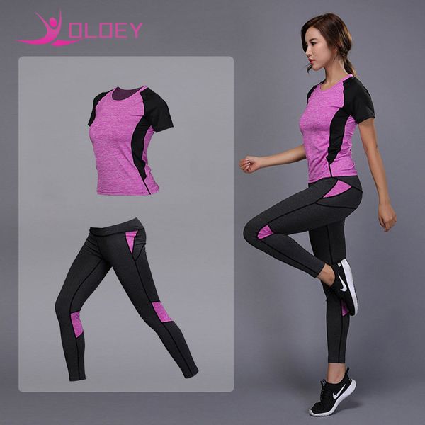 oloey women's sportswear yoga set fitness gym clothes running tennis shirt+pants yoga leggings jogging workout sport suit, White;red
oloey women's sportswear yoga set fitness gym clothes running tennis shirt+pants yoga leggings jogging workout sport suit, White;red