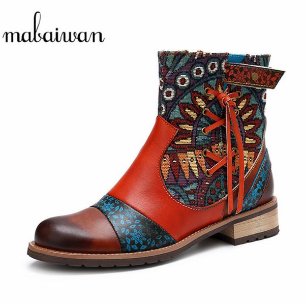 mabaiwan 2020 vintage genuine leather ankle boots women low heel bohemian fashion shoes women retro elegant short autumn boots, Black
mabaiwan 2020 vintage genuine leather ankle boots women low heel bohemian fashion shoes women retro elegant short autumn boots, Black