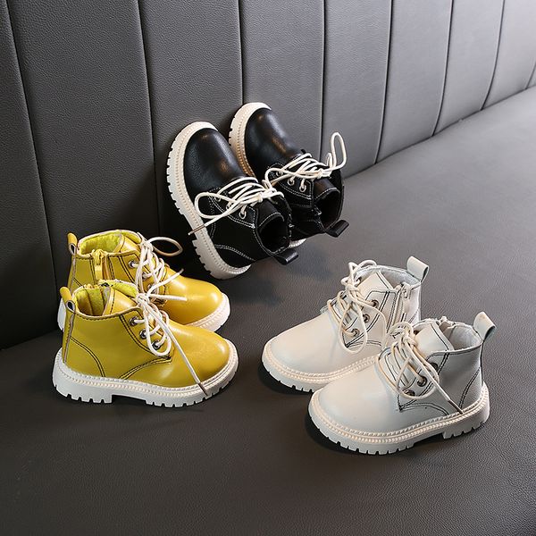 children' boots 2019 new autumn and winter girls leather face boy single boots small children' martin, Black;grey
children' boots 2019 new autumn and winter girls leather face boy single boots small children' martin, Black;grey